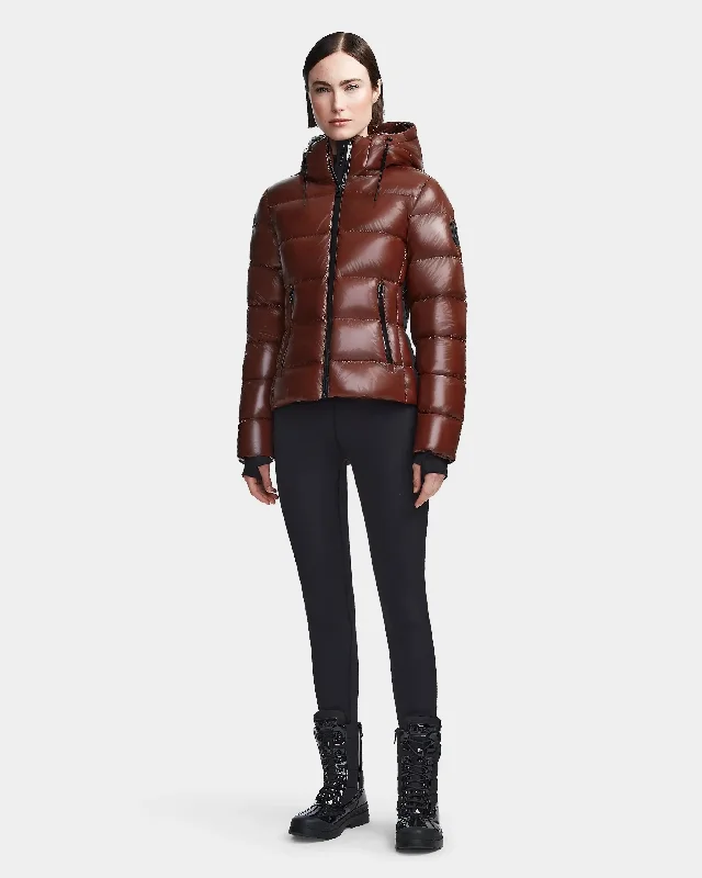 Effortless Outfits MARE WOMEN'S GLOSSY DOWN PUFFER