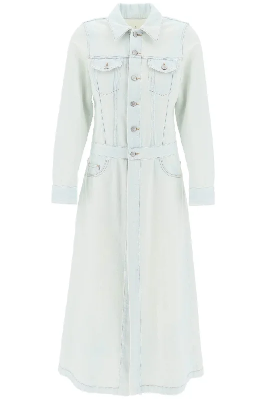 Chic Relaxation Mm6 Maison Margiela Women's weight blue Coat