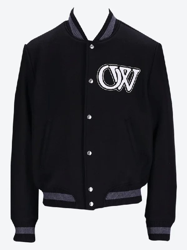 Cozy Essentials Wool varsity bomber