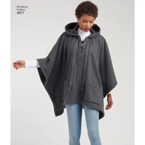 Windbreaker fashion Simplicity Ponchos S8517