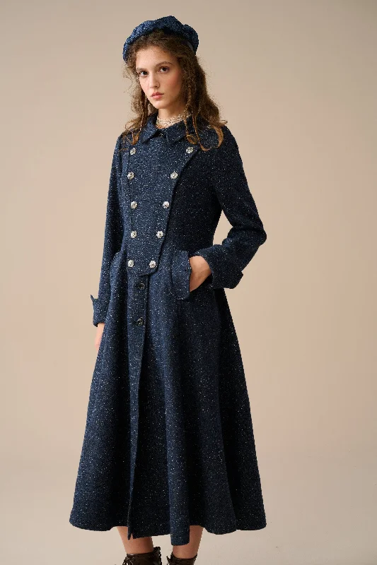 Soft And Comfortable Erica 23 |Double breasted 100% wool coat