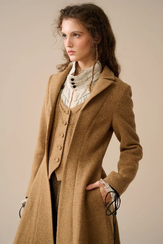Breezy Outfits Doreen 15 |Vest-Layered 100% Wool Coat