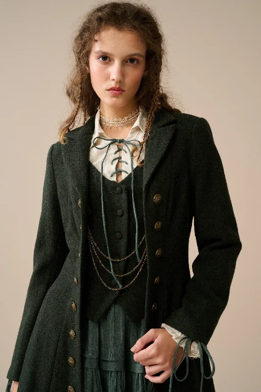 Integrated Design Doreen 15 |Vest-Layered 100% Wool Coat