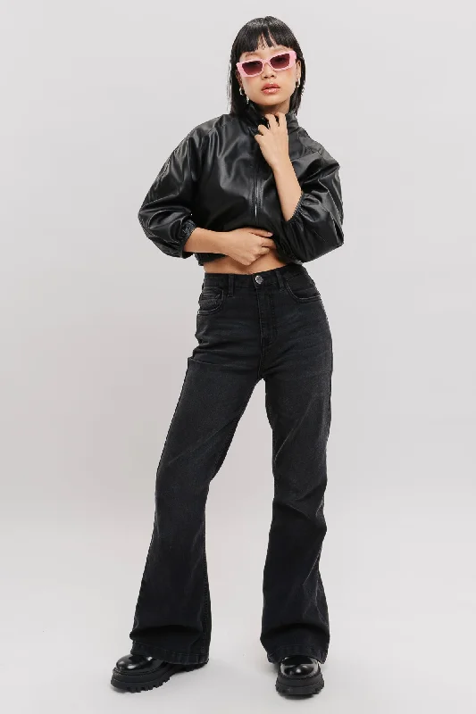 Personalized Wear Pitch Black Bootcut Jeans