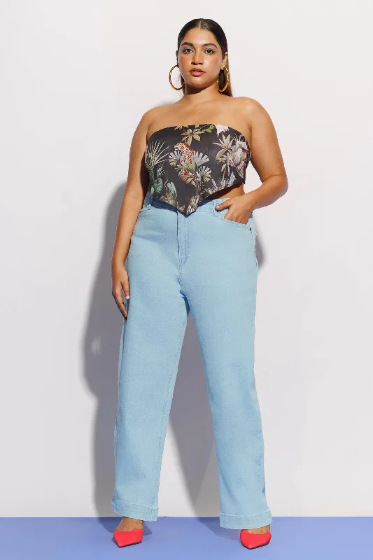 Exclusive Customization Curve Brezzy Straight Jeans