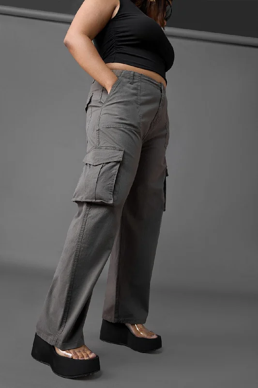 Everyday Style Curve Shadow Slate Cargo Jeans