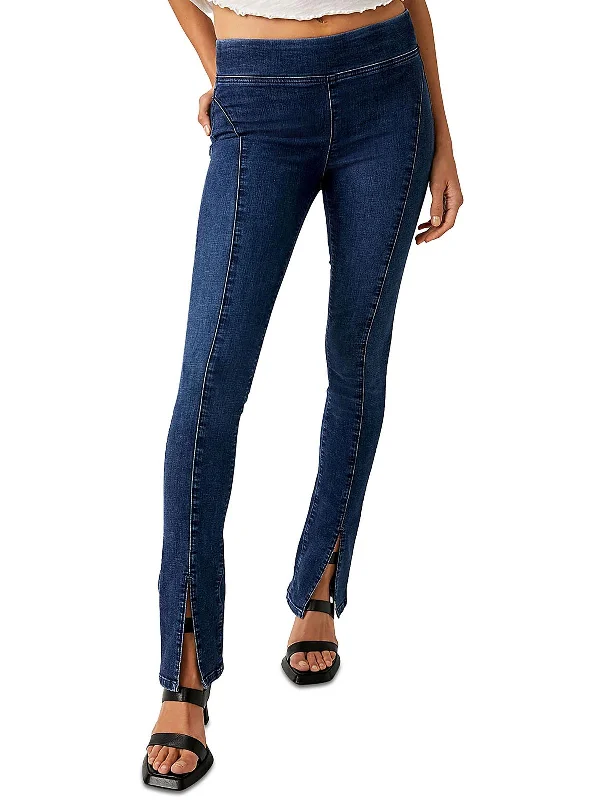 Chic Comfort Wear Double Dutch Womens Denim Pull on Skinny Jeans
