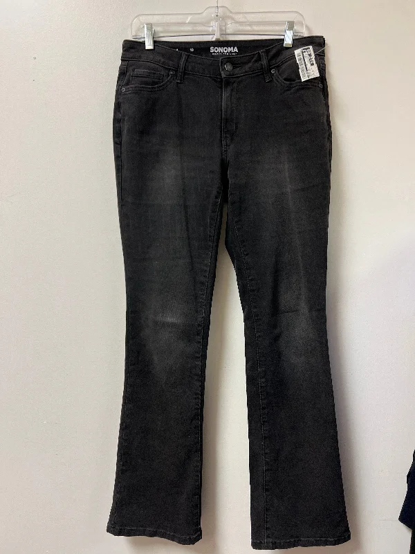 Classic Choice Jeans Boot Cut By Sonoma In Black Denim, Size: 10