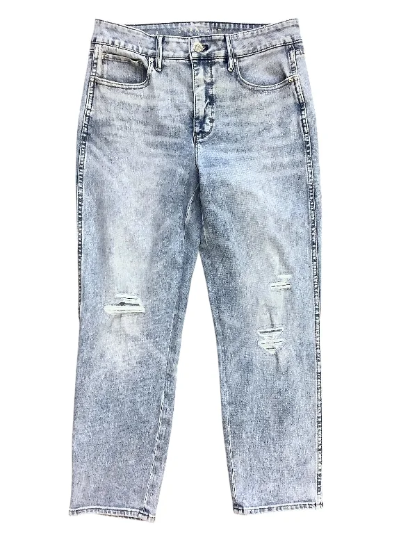 Versatile Wear Jeans Cropped By White House Black Market In Blue Denim, Size: 8