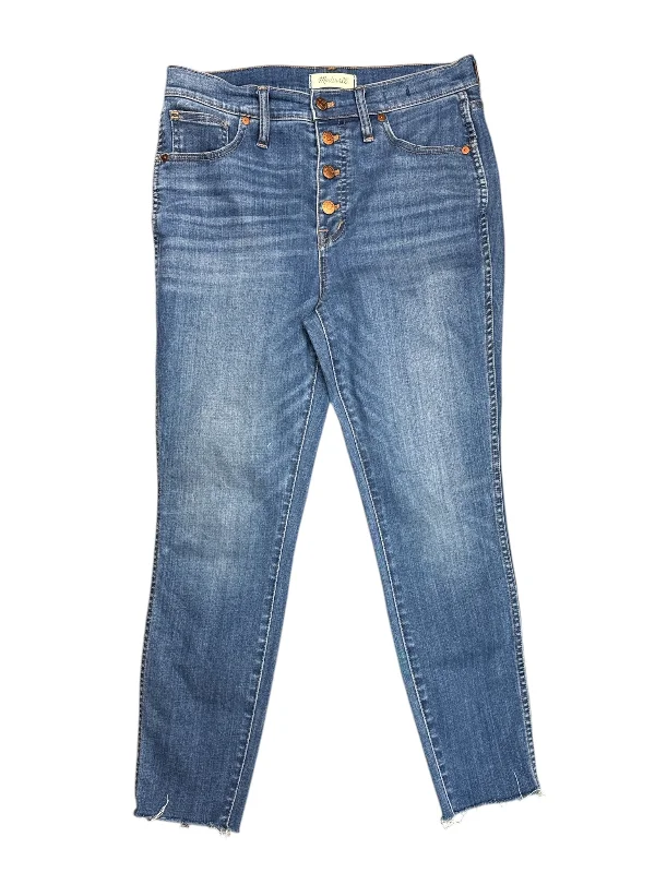 Bright Colors Jeans Designer By Madewell In Blue Denim, Size: 8