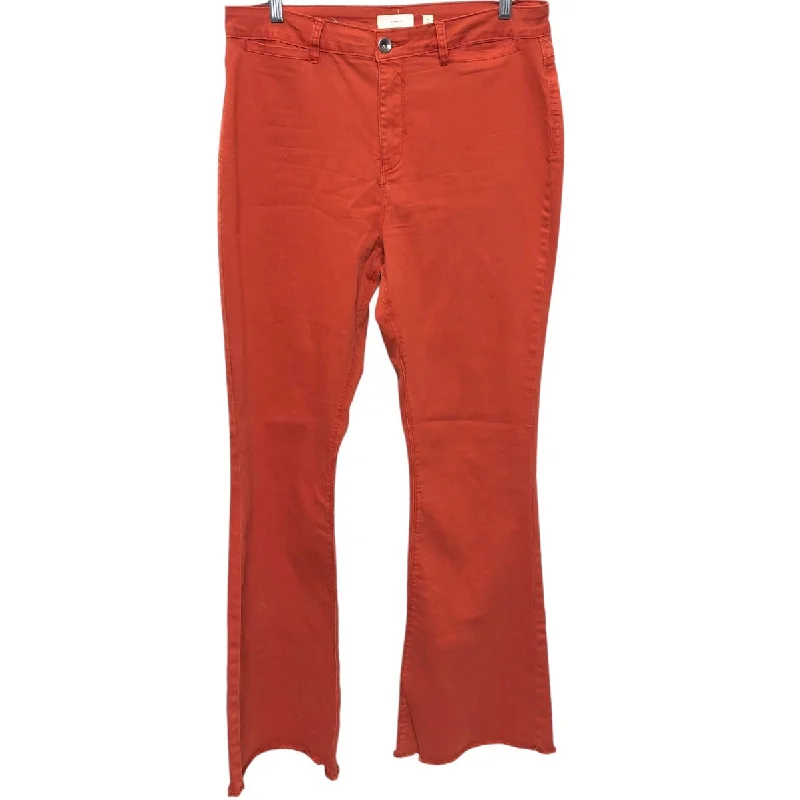 Warm Layers Jeans Flared By A Loves A In Orange, Size: 14