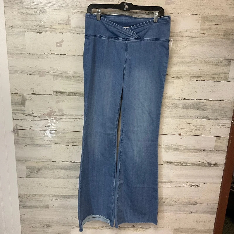 Fresh And Simple Jeans Flared By CELLO In Blue Denim, Size: Xl