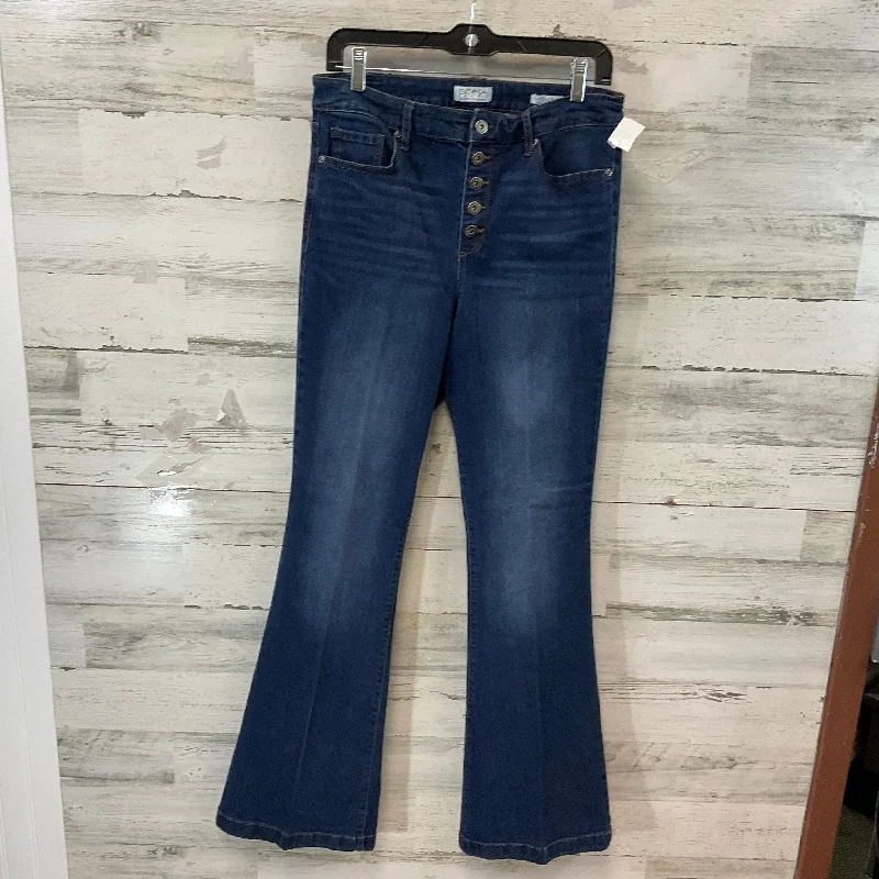Dessert Matching Jeans Flared By Sofia By Sofia Vergara In Blue Denim, Size: 12