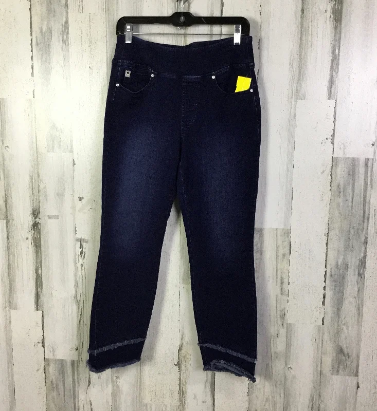 Soft Textures Jeans Jeggings By Belle By Kim Gravel In Blue Denim, Size: M