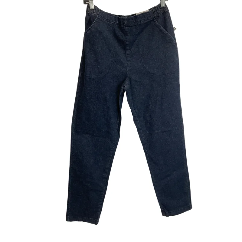 Elegant Fit Jeans Jeggings By Croft And Barrow In Blue Denim, Size: M