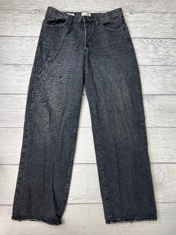 Classic Style Jeans Relaxed/boyfriend By Universal Thread In Black, Size: 8