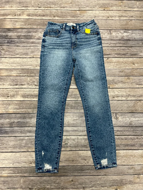 Comfortable Lounge Wear Jeans Skinny By Bke In Blue Denim, Size: 2