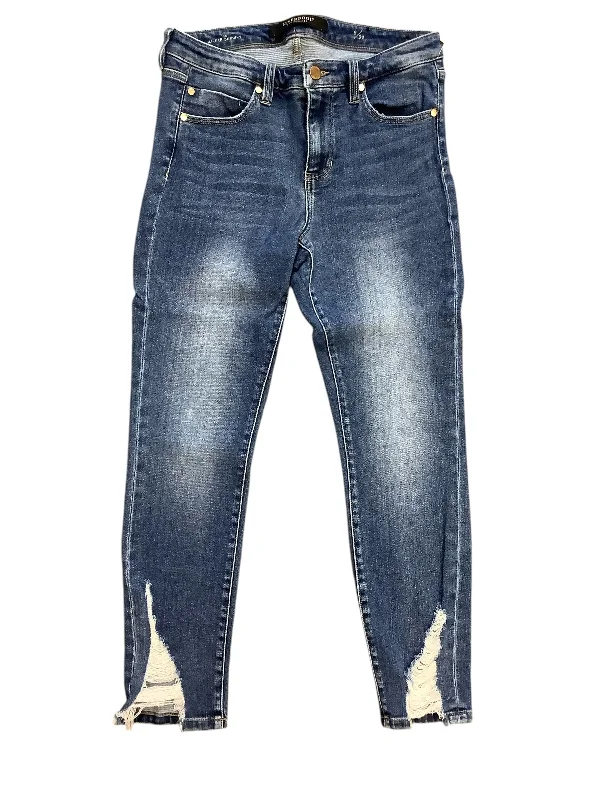 All-Day Comfort Jeans Skinny By Liverpool In Blue Denim, Size: 8