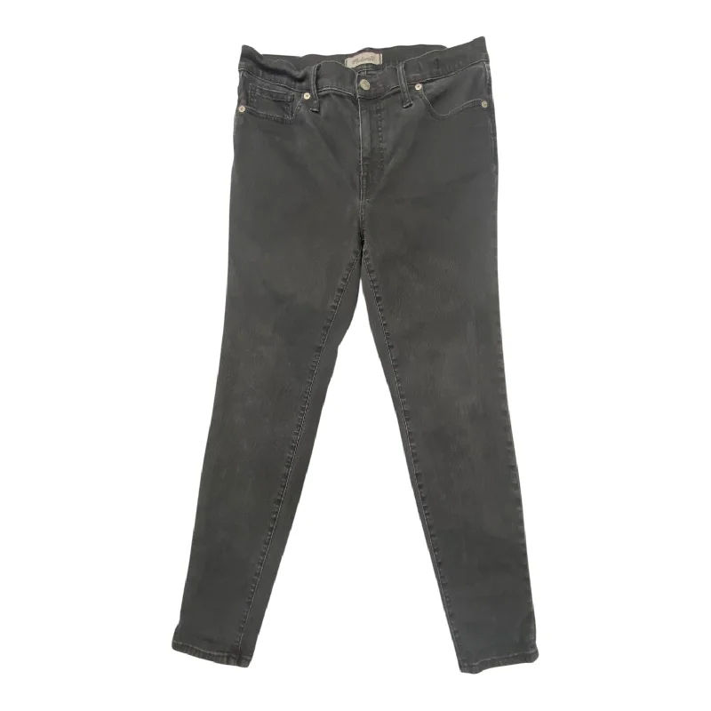 Everyday Comfort Jeans Skinny By Madewell In Black Denim, Size: 12