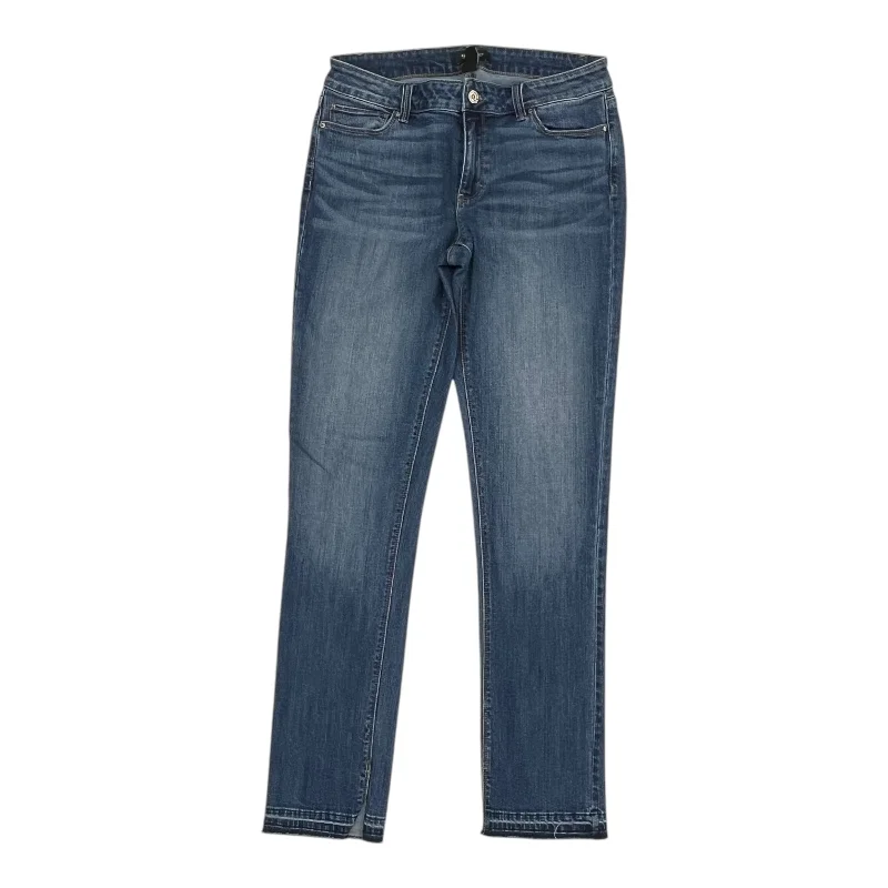 Exquisite Design Jeans Skinny By White House Black Market In Blue Denim, Size:8
