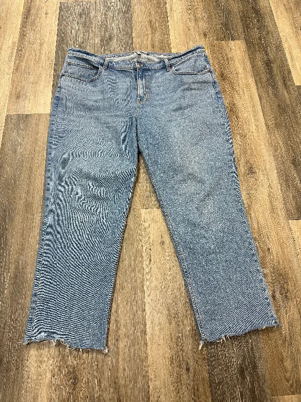 Boutique Recommendation Jeans Straight By Abercrombie And Fitch In Blue Denim, Size: 18