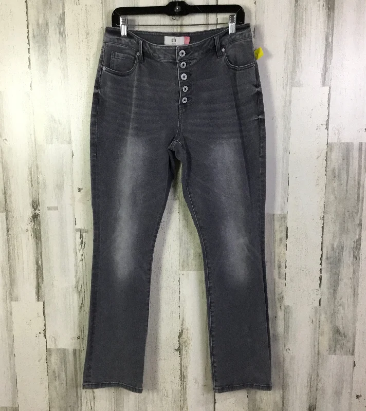 Soft Comfort Jeans Straight By Cabi In Grey Denim, Size: 12