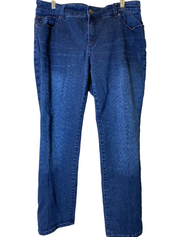Goddess Outfit Jeans Straight By Chicos In Blue, Size: 14