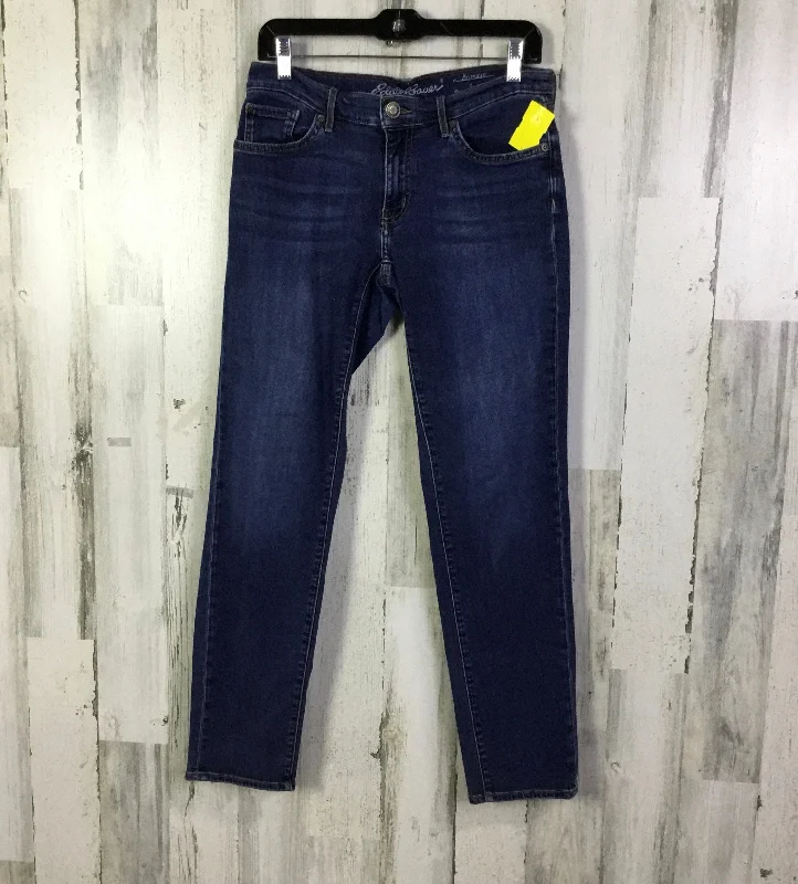 Timeless Outfits Jeans Straight By Eddie Bauer In Blue Denim, Size: 6