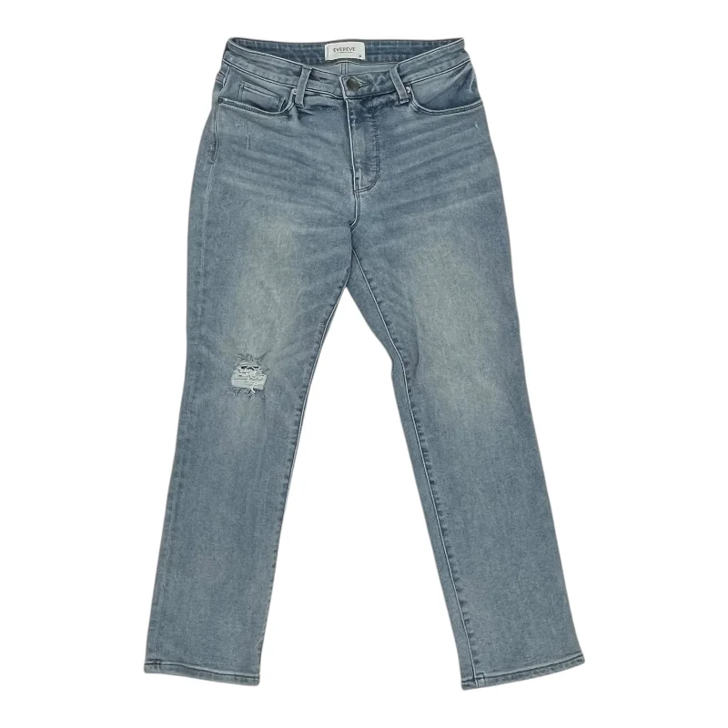 Personalized Design Jeans Straight By Evereve In Blue Denim, Size:6