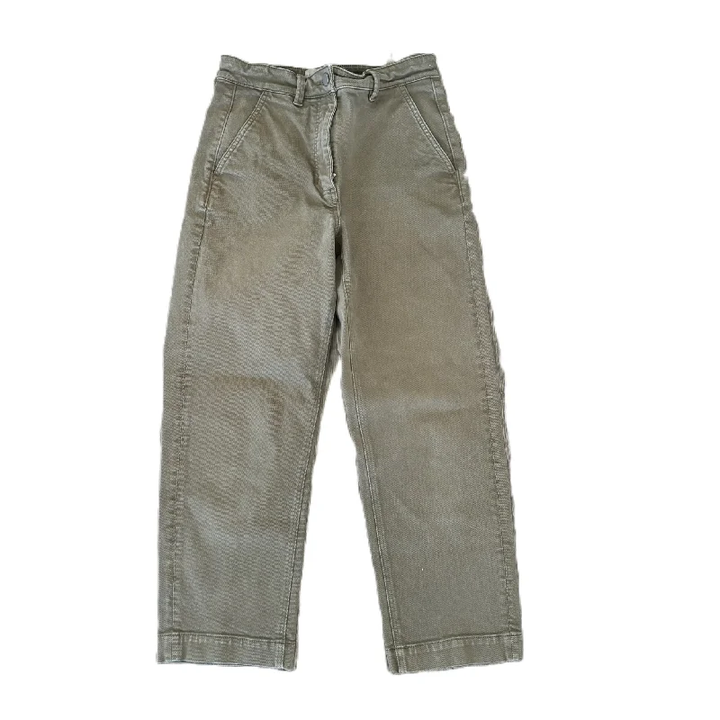 Relaxed Style Jeans Straight By Everlane In Green, Size: 4