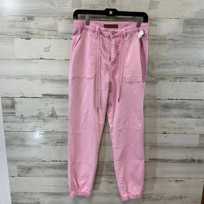 Body Design Jeans Straight By Judy Blue In Pink, Size: 4