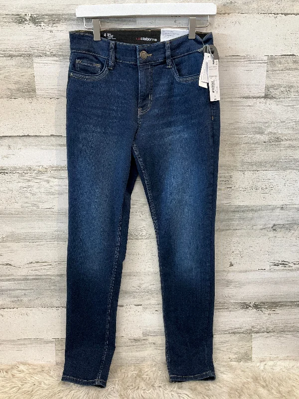 Bottom And Versatile Jeans Straight By Liz Claiborne In Blue Denim, Size: 4
