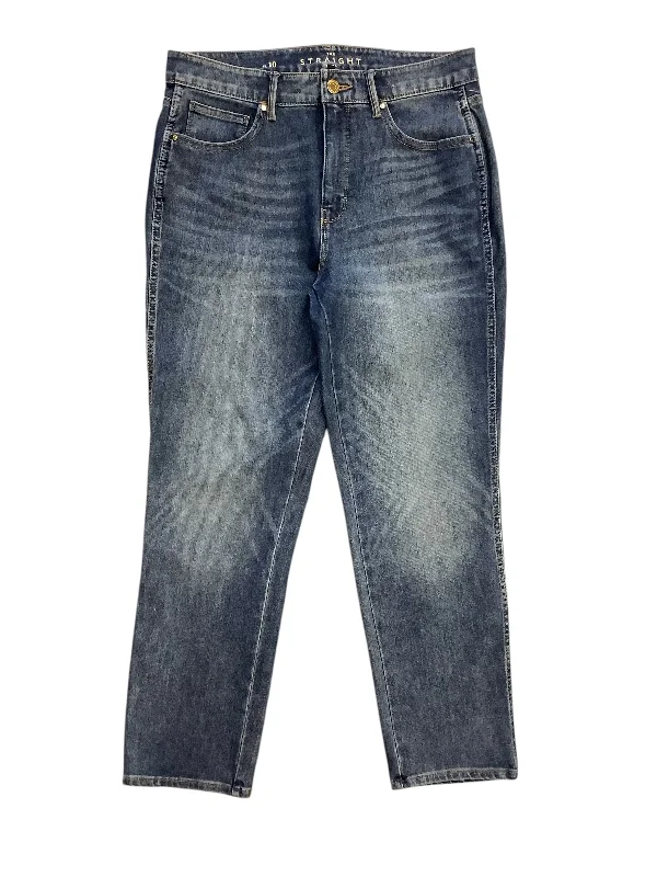 Simple Elegance Jeans Straight By White House Black Market In Blue Denim, Size: 10