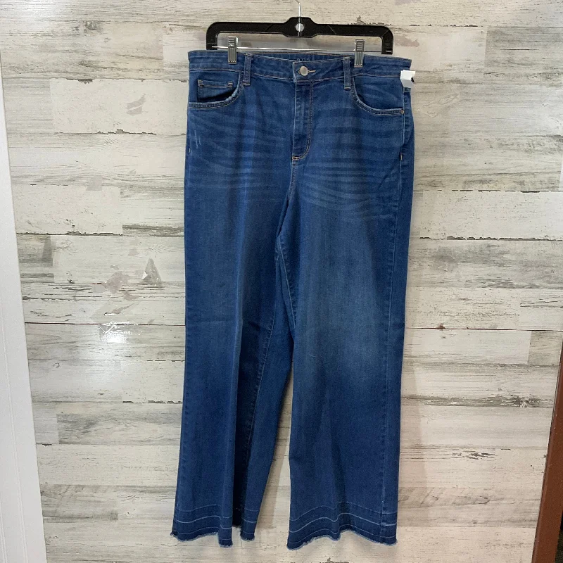 Classic Series Jeans Wide Leg By Ana In Blue Denim, Size: 14