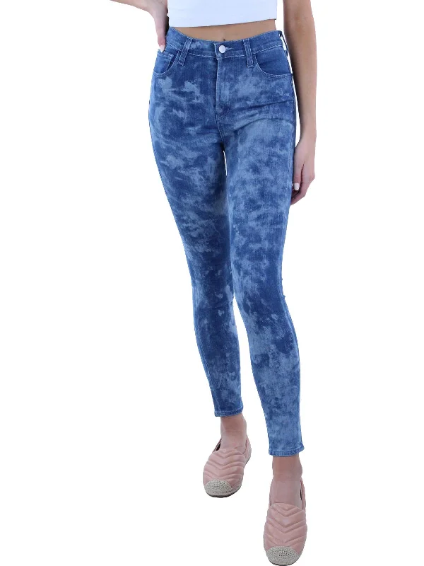 Fresh Comfort Leenah Womens Denim Medium Wash Ankle Jeans