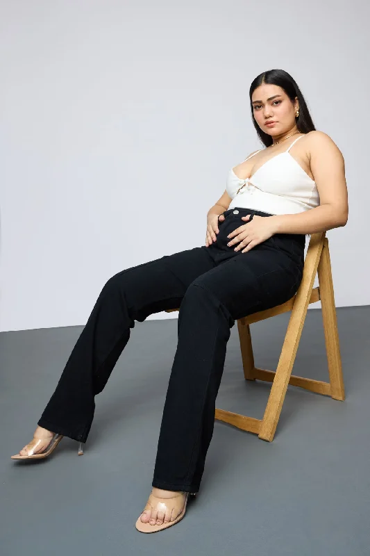 Sweet Girl Midnight Luxe Curve Cargo Jeans