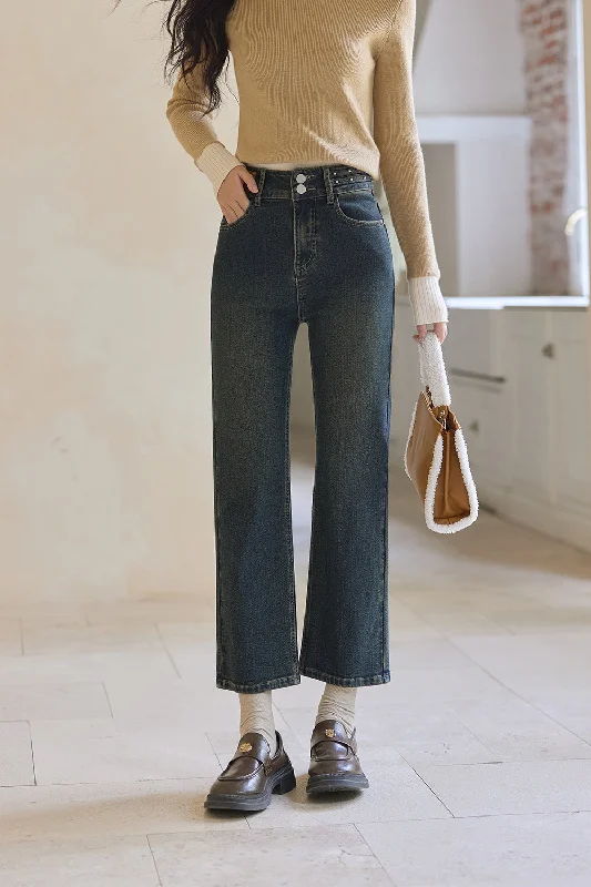 Elegant Temperament Denim Jeans for Women