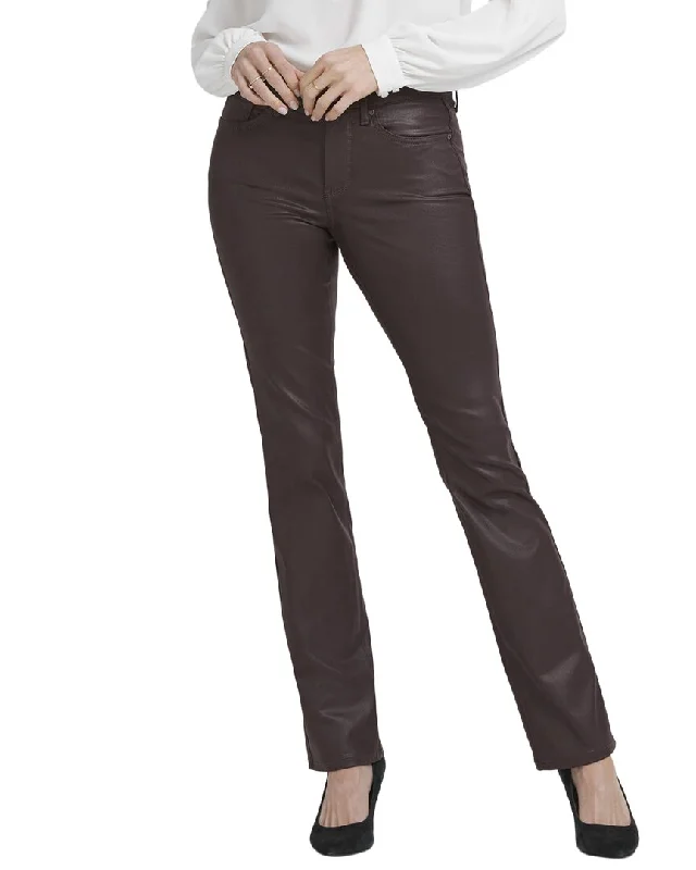 Elegant And Simple NYDJ Marilyn Cordovan Coated Straight Jean
