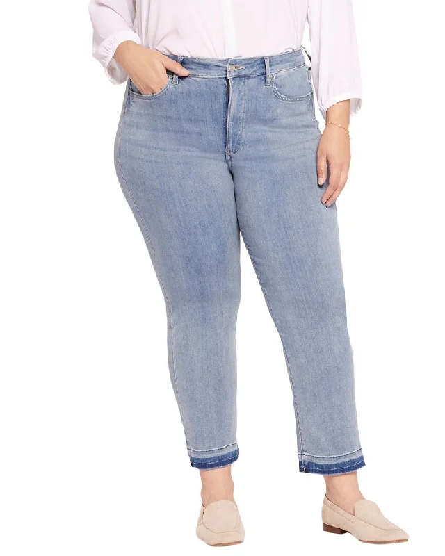 Stylish Wear NYDJ Plus Marilyn Crystalline High-Rise Straight Leg Jean