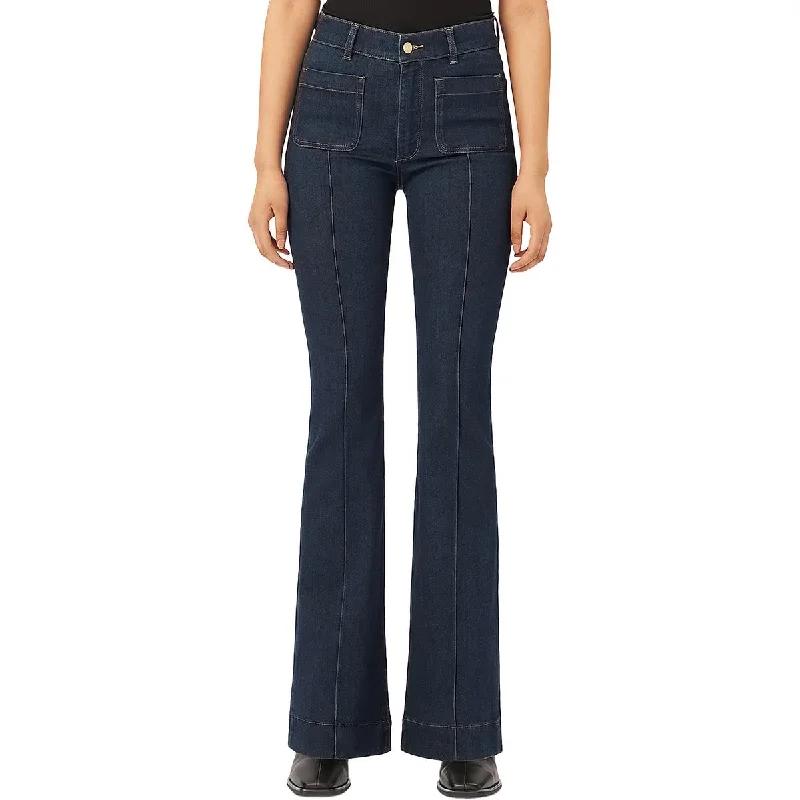 Fashion Must-have Patti Womens Instasculpt Frayed Hem Straight Leg Jeans