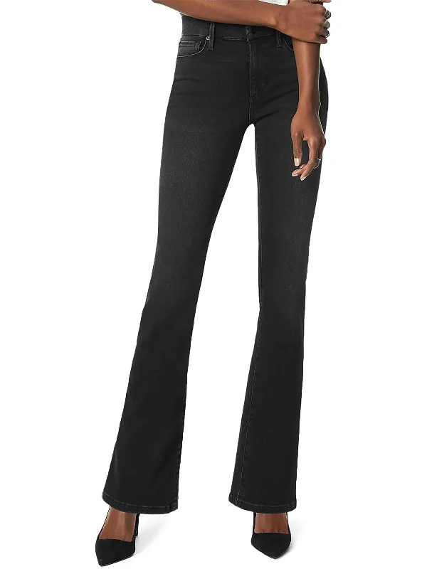 Street Cool Petites The Provocateur Womens Denim High Rise Bootcut Jeans