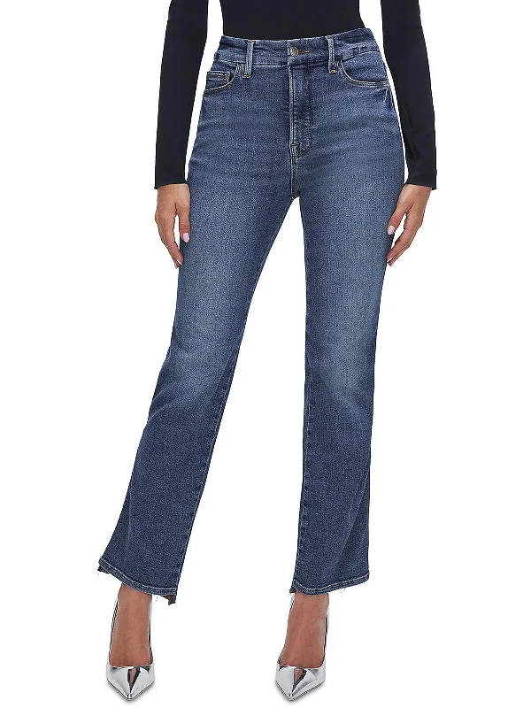 Advanced Customization Womens Ankle Denim Straight Leg Jeans