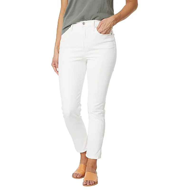 Versatile Items Womens Cropped Ankle Straight Leg Jeans