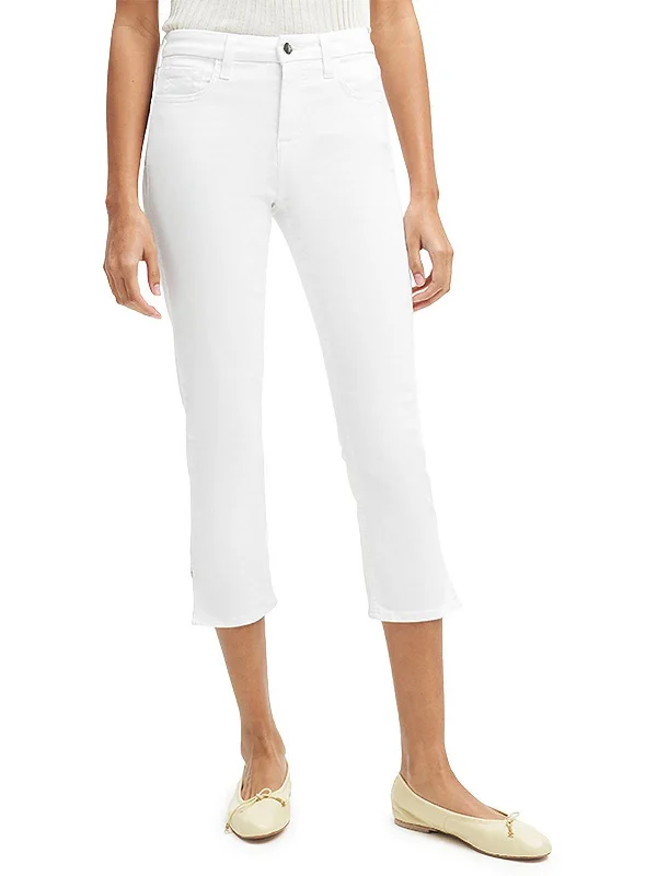 Cozy Look Womens Denm Side Slit Capri Jeans