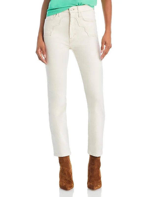 Cozy Sweaters Womens High Rise Denim Ankle Jeans
