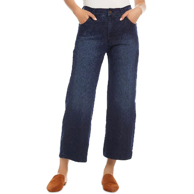 Eye-catching Personality Womens High Rise Drop Wide Leg Jeans