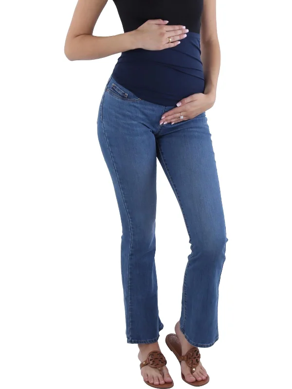 Free And Casual Womens High Rise Maternity Bootcut Jeans