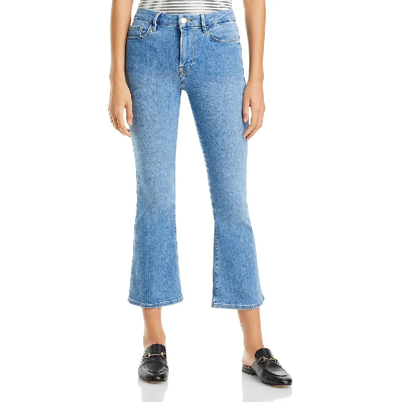 Versatile Casuals Womens Mid-Rise Light Was Bootcut Jeans