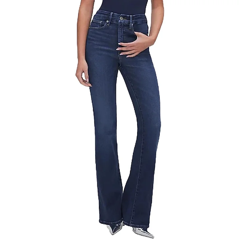 French Style Womens Tummy Slimming Denim Bootcut Jeans