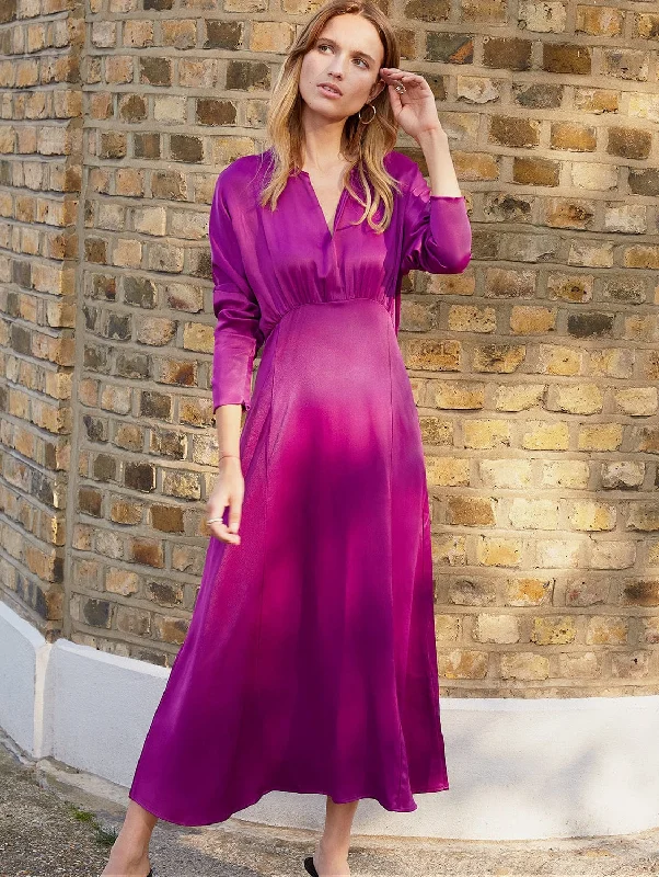 Versatile Outfits Ariana Ecojilin Blend Dress | Magenta